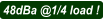 48dBa @1/4 load !