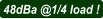 48dBa @1/4 load !